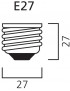 Bombilla LED E27 8,5W Toledo GLS V6 - SYLVANIA