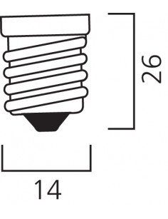 Bombilla LED E14 4,5W 470lm Toledo Ball V7 - SYLVANIA