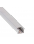 Perfil de Aluminio Empotrable 1m para Tiras LED hasta 12mm -LUZ NEGRA-