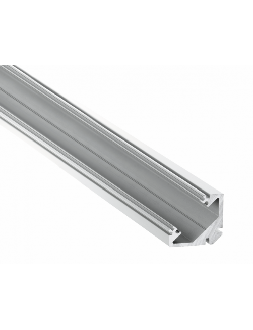 Perfil de Aluminio Angular 1m para Tiras de LED hasta 13mm -LUZ NEGRA-