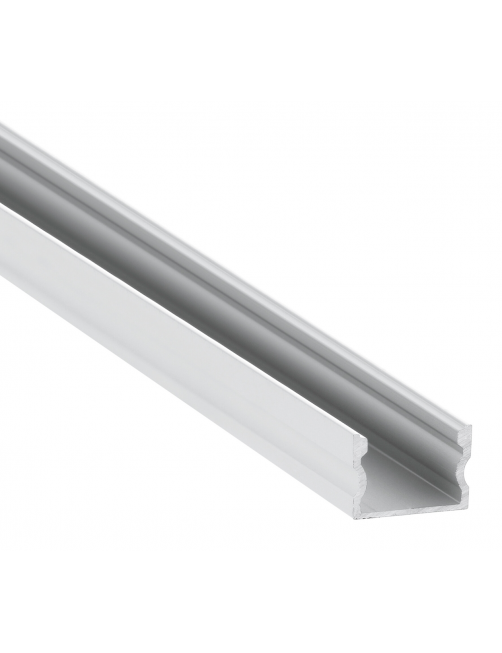 Perfil de Aluminio para Superficie 1m para Tiras de LED hasta 14mm -LUZ NEGRA-