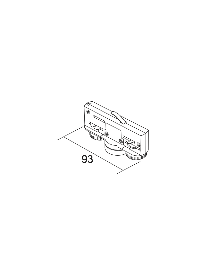 Adaptador Electromecánico 6A, Capacidad 10kg para Carril Bifásico - IVELA