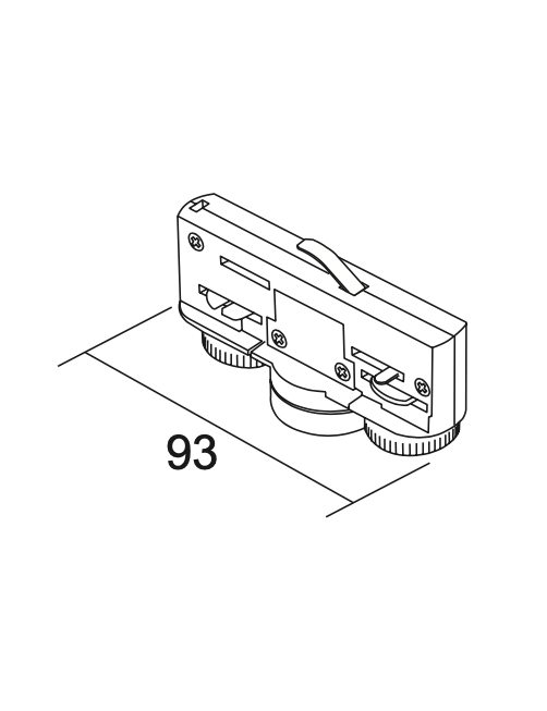 Adaptador Electromecánico 6A, Capacidad 10kg para Carril Bifásico - IVELA