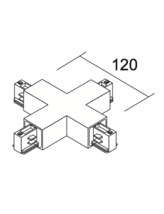 Conector Tipo X para Carril...