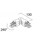 Conector Giro 240º para Carril Bifásico - IVELA