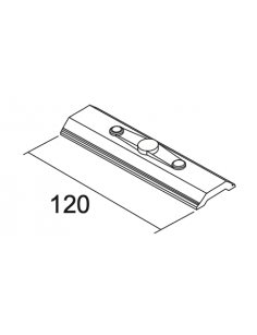 Placa 120mm para Carril...