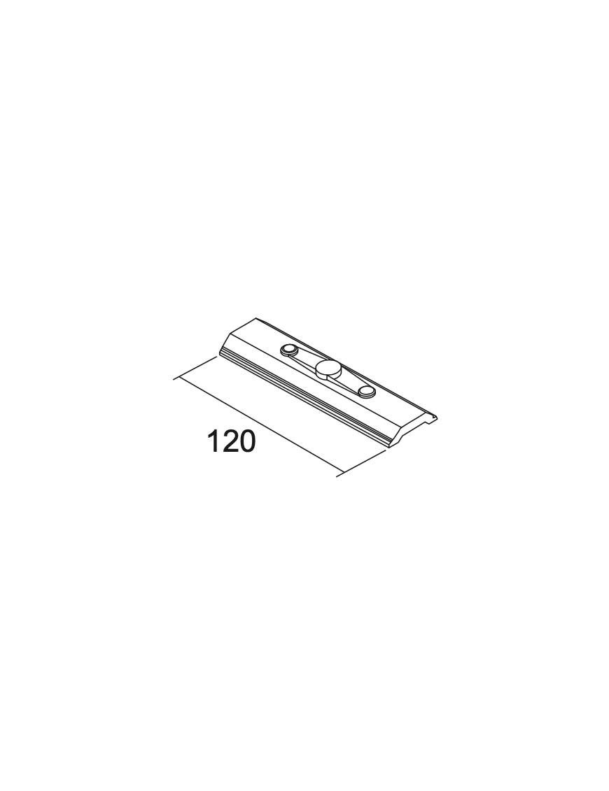 Placa 120mm para Carril Bifásico - IVELA