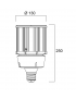 Bombilla LED Alumbrado Público E40 80W 10500lm -SYLVANIA-