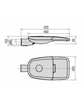 Luminaria Vial LED 25W Alumbrado Público -Mayja-