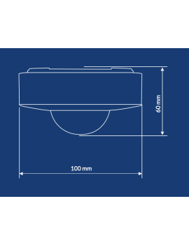 Sensor de Movimiento + Infrarrojo IP65 -Pritec-