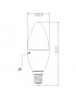 Bombilla LED E14 5,6W Toledo Vela Regulable V4 - SYLVANIA